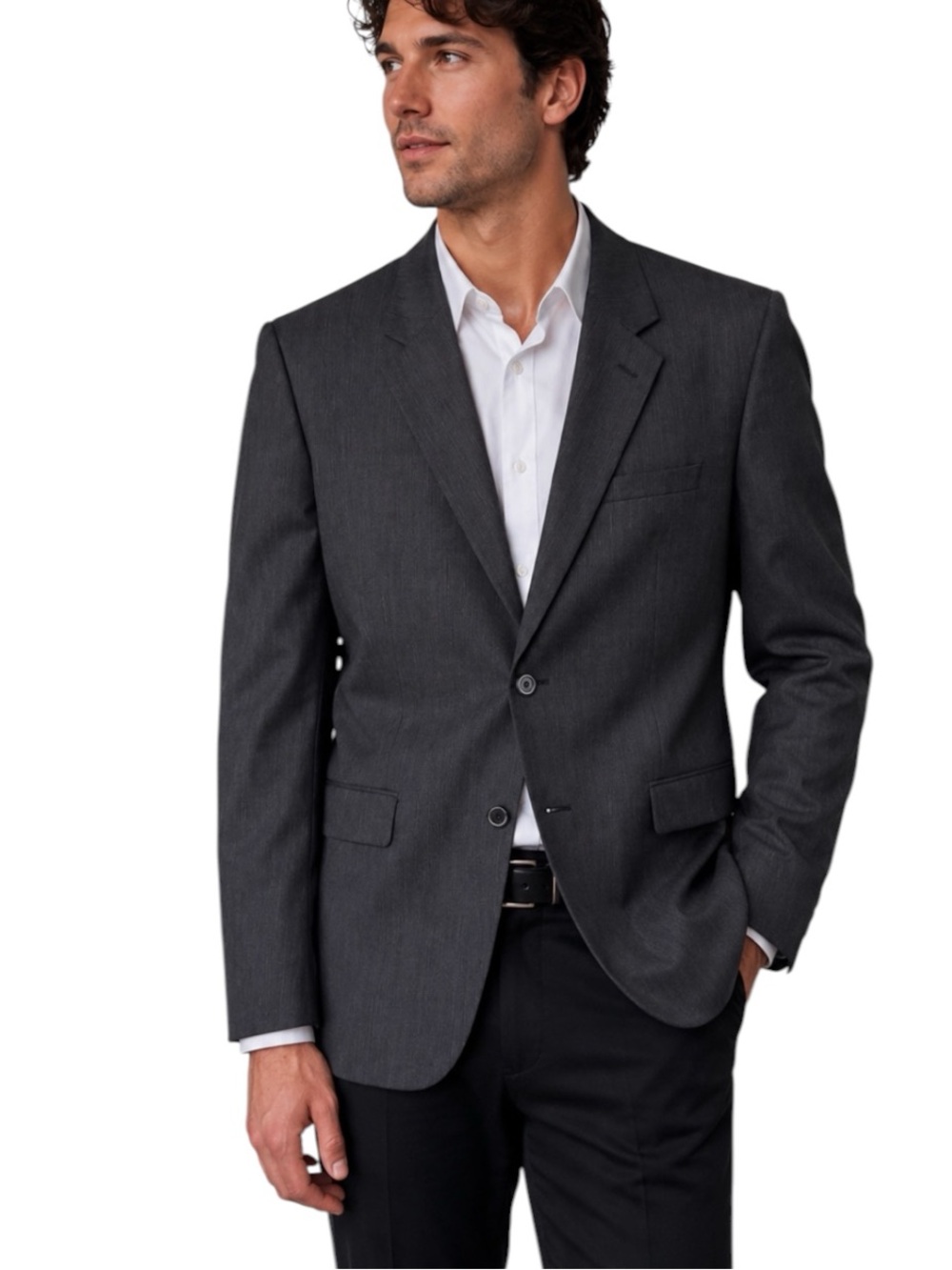 Theory Levanto XYLO 42R Charcoal Gray 100% Wool Blazer Sport Coat NWOT - Picture 12 of 13